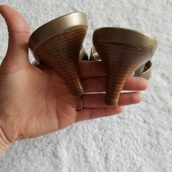 $10 SHOE SALE! Cole haan open toe heel size 8 nike air - Picture 4 of 6